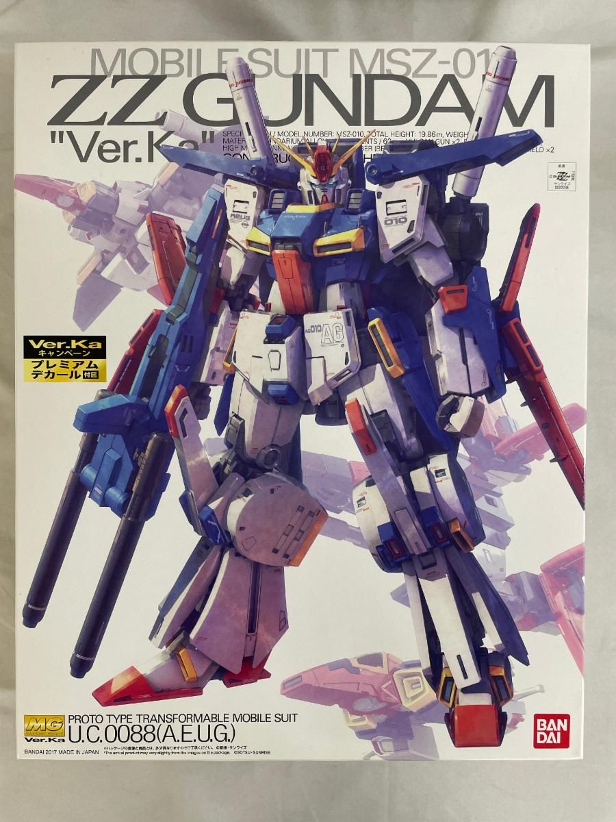 MG 機動戦士ガンダムZZ ダブルゼータガンダム Ver.Ka 1|100スケール 色分け済みプラモデル