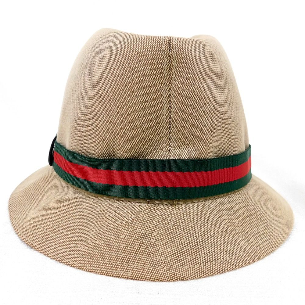  Hn 610531 グッチ ハット ベージュ系 サイズ XL 116741 21426 その他 ハット