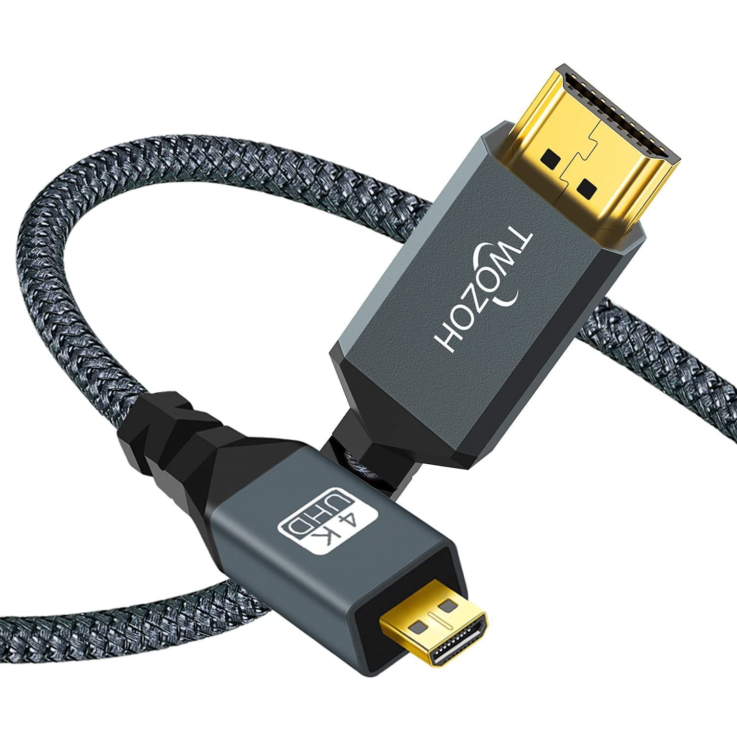 新品 to HDMI ケーブル 1M HDMI (HDMI マイクロタイプDオス - HDMI