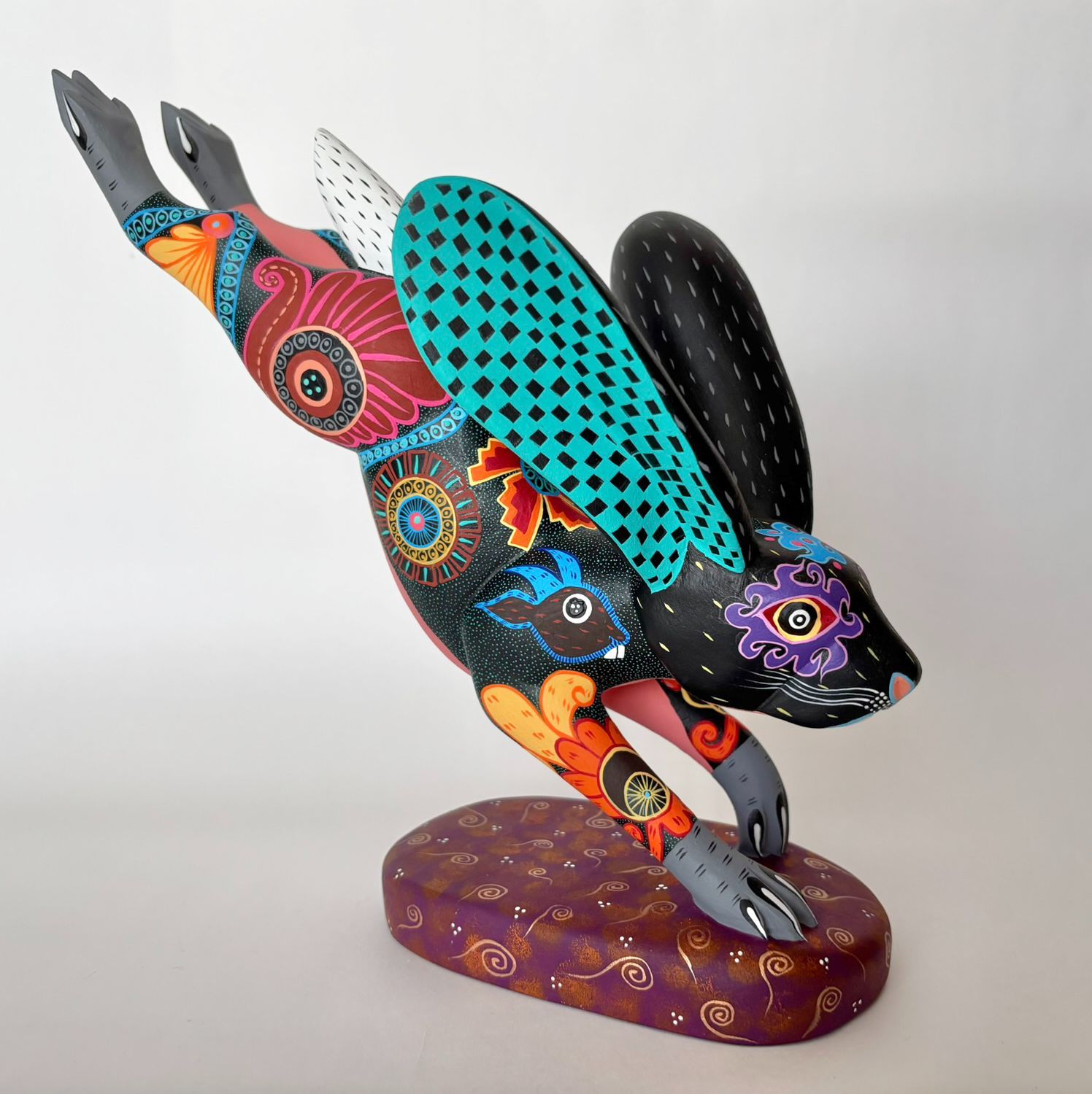 アレブリヘス メキシコ工芸品【サポテックデザインのウサギ】サイズ大