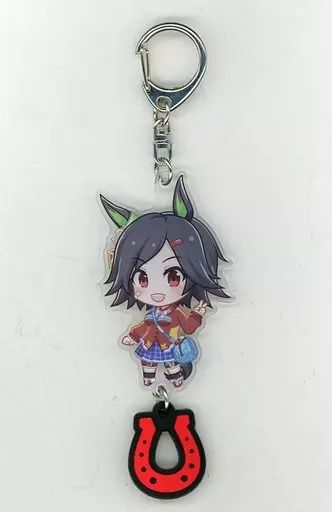 超激得，大得価 【中古】雑貨 ウイニングチケット ラバー蹄鉄付きアクリルキーホルダー 「ウマ娘 プリティーダービー」 キーホルダー・アクリルキーホルダー