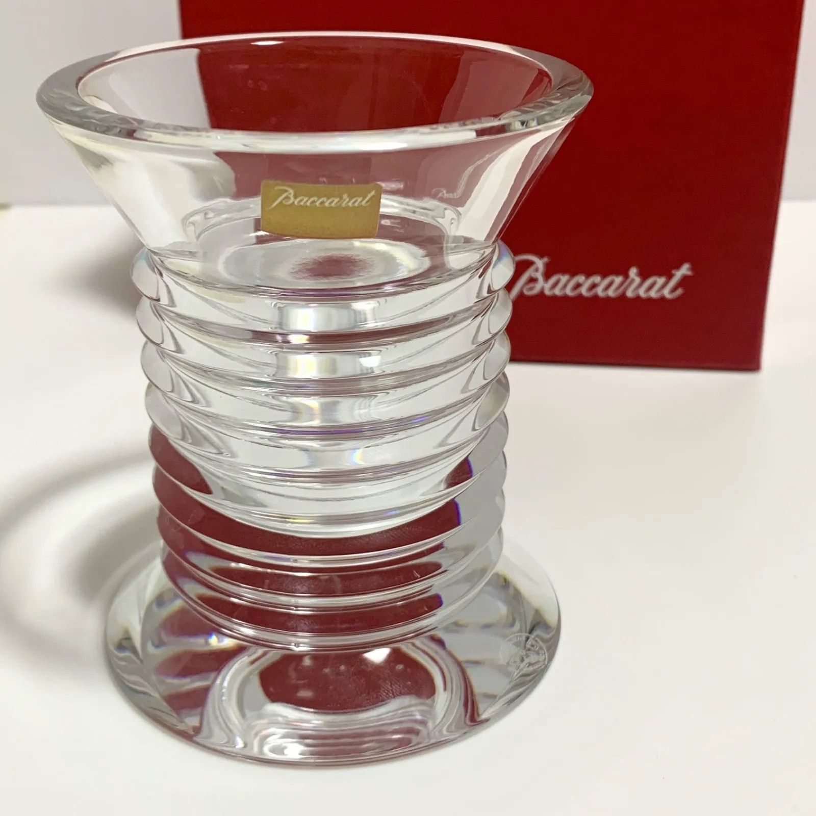 【未使用】 Baccarat バカラ ココベース 花瓶 クリスタルガラス クリアクリスタルガラス
