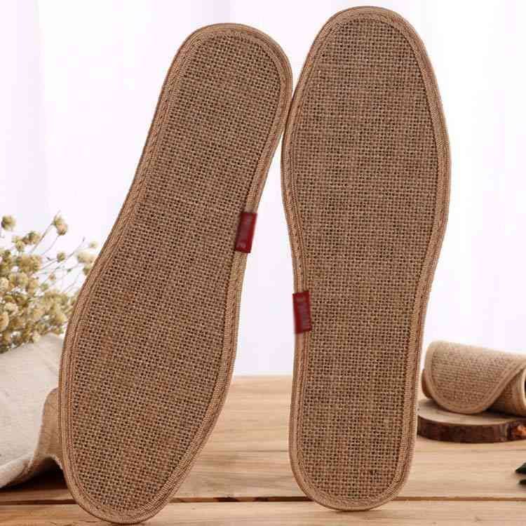 リネン 5足組 22.5cm~27.5cm スニーカー裸足 メンズ 洗える 中敷き 麻 消臭 靴 リネン 麻 夏 蒸れない インソール ナチュラル リネン消臭インソール リネンインソール 靴の中敷 yskma604093