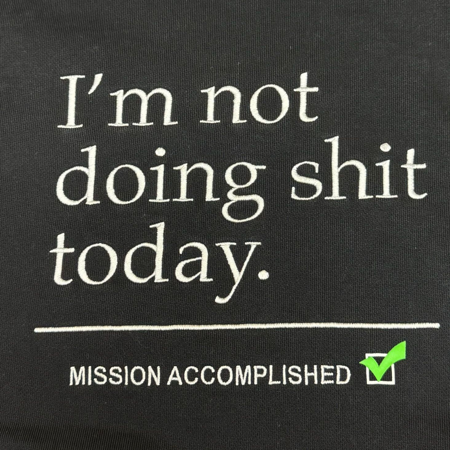 VETEMENTS 23SS Not Doing Crewneck Sweat