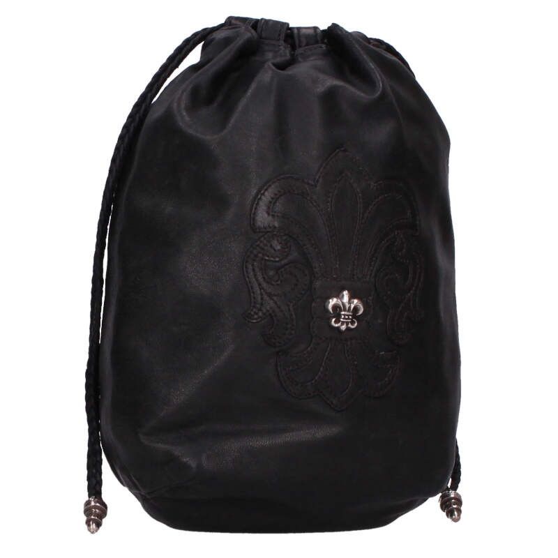 クロムハーツ DRW STRNG SACK BS BSフ ドローストリングサックレザー巾着ハンドバッグ メンズ WWW_NOITHATQUANGTHANH_NET
