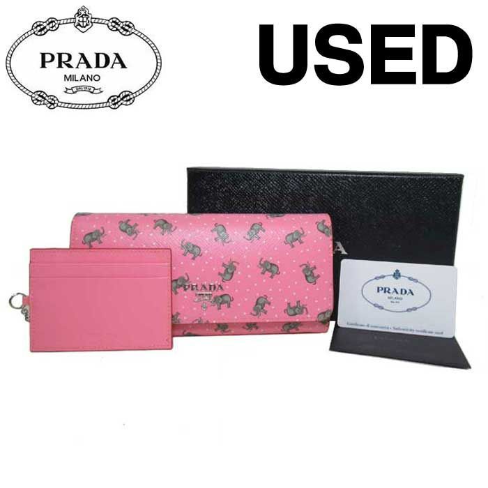 HOT低価】 PRADA - プラダ 長財布 1MH132 エレファント プリント パス