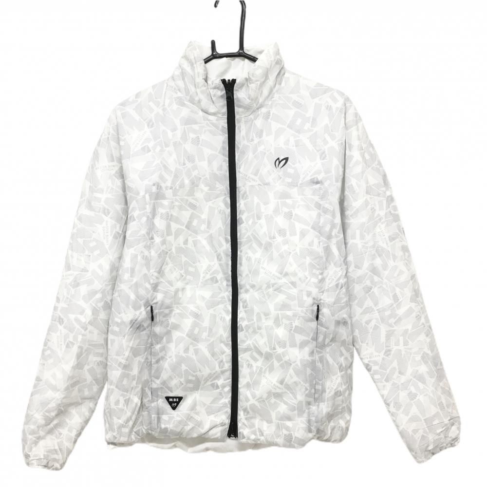 MASTER BUNNY EDITION リバーシブルジャケット グレーサイズ5 マスターバニー 中綿リバーシブルジャケット 白×グレー 総柄 裏無地