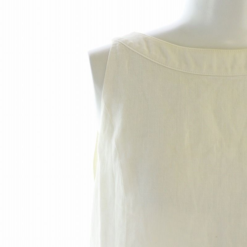 FOXEY NEW YORK ベージュノースリーブワンピース 40 FOXEY NEW YORK 「FOXEY YORK」 ノースリーブワンピース 40