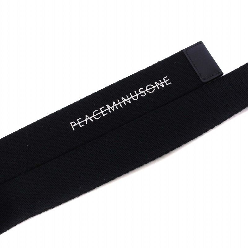 ピースマイナスワン PEACEMINUSONE O-RING BELT ロングベルト 黒