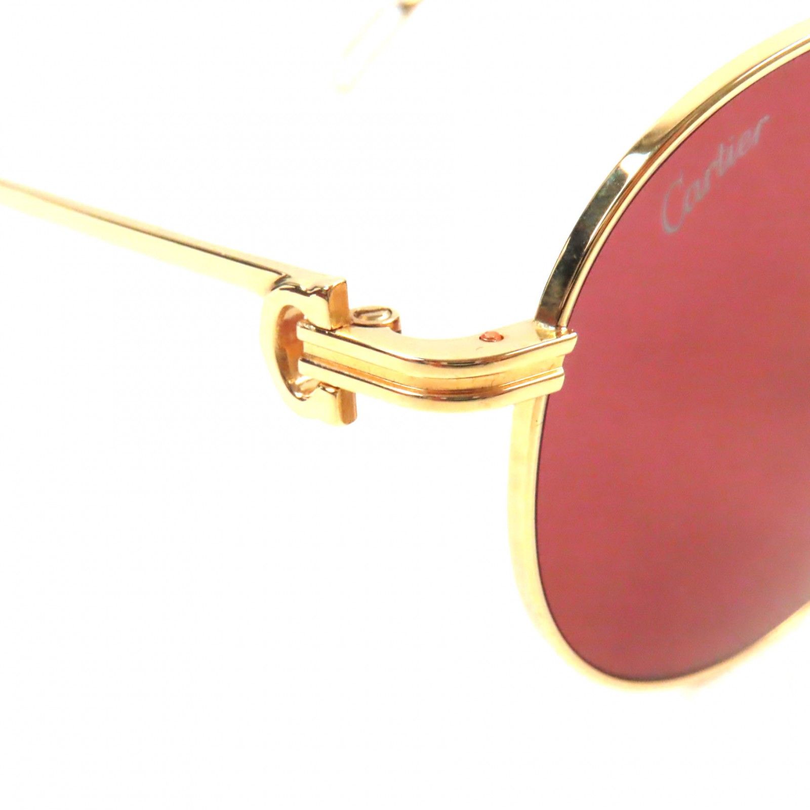 極美品▽Cartier カルティエ CT0249S 003 シグネチャー C ドゥ