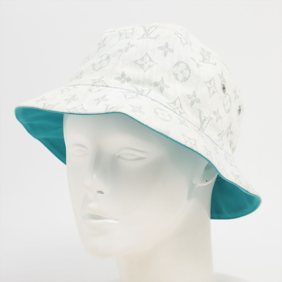 極美品 ルイヴィトン モノグラム デニム シャポー バケット ハット