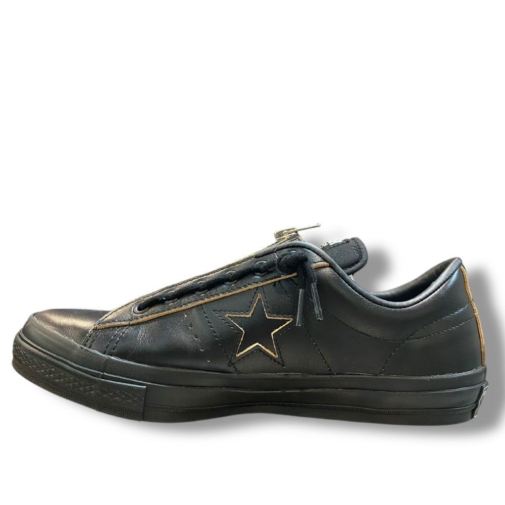 27.5cm CONVERSE × SCHOTT ONE STAR Z Schott BLACK ブラック 1SE190 