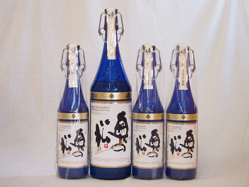 スパークリング日本酒大中4本セット 純米大吟醸 奥の松(福島県)1600ml×1 720ml×3