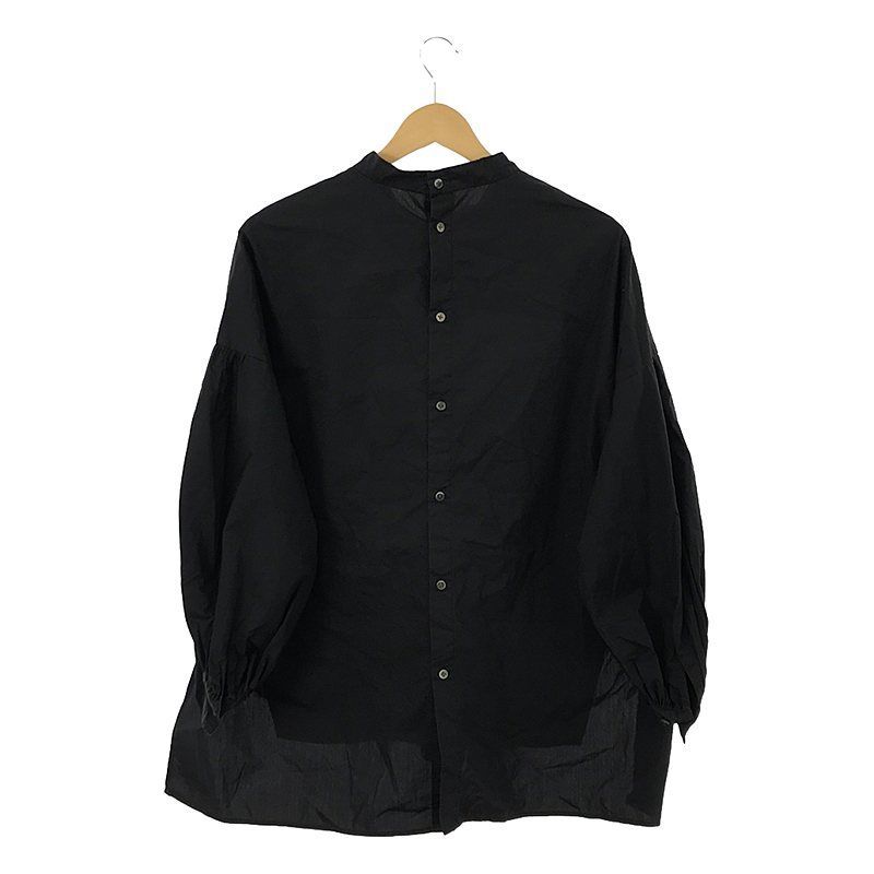Spick&Span 22SS スタンドカラー ランタンスリーブ シャツ 長袖 Spick&Span スタンドカラー ランタンスリーブ シャツ 長袖 白