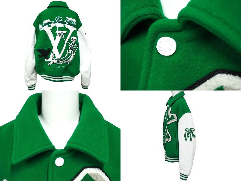 LOUIS VUITTON ルイヴィトン エンブロイダリー バーシティジャケット