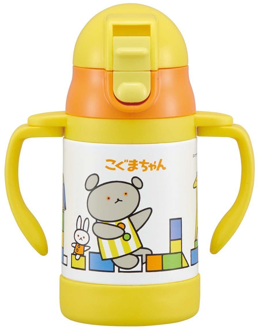 スケーター 両手 ストロー付き ステンレス 水筒 ベビーマグ こぐまちゃん 250ml STWM3-A [こぐまちゃん]