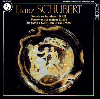 CD Franz Schubert, Gregor Weichert Sonates D 625 Et D 894 149542 Accord /00110