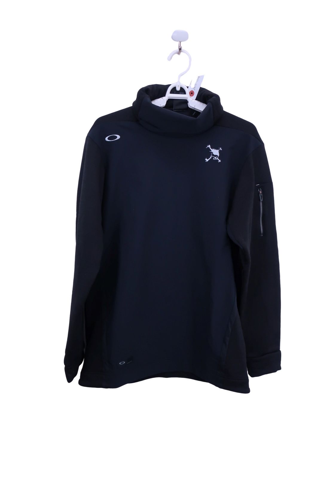 【美品】OAKLEY(オークリー) ハイネックシャツ 黒 メンズ L ゴルフ用品 2412-1014 中古
