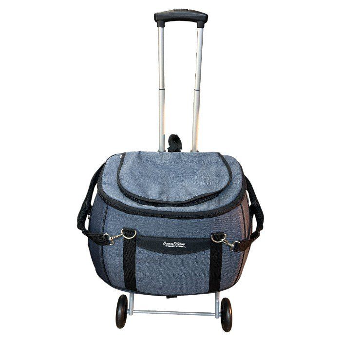 ファンタジーワールド コンパクトな多機能 ペットカート スイートハート リュックタイプ デニム 折りたたみ 小型犬 12kgまで リュック 手提げ 中型犬 W４