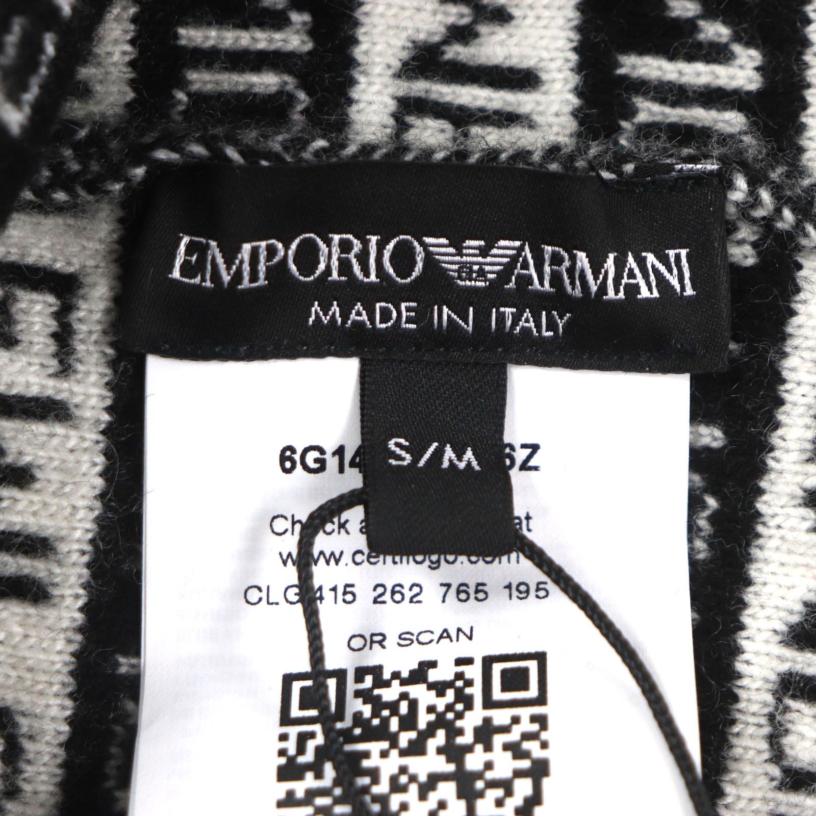 未使用品▽EMPORIO ARMANI エンポリオ アルマーニ 2019年製 黒タグ  