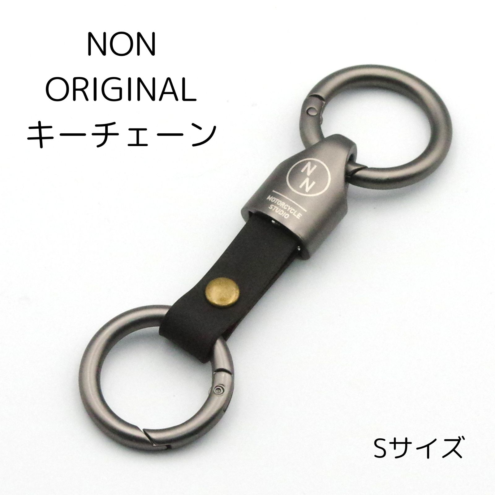 NONINA] キーホルダー キーチェーン 本革製 イタリアンレザー