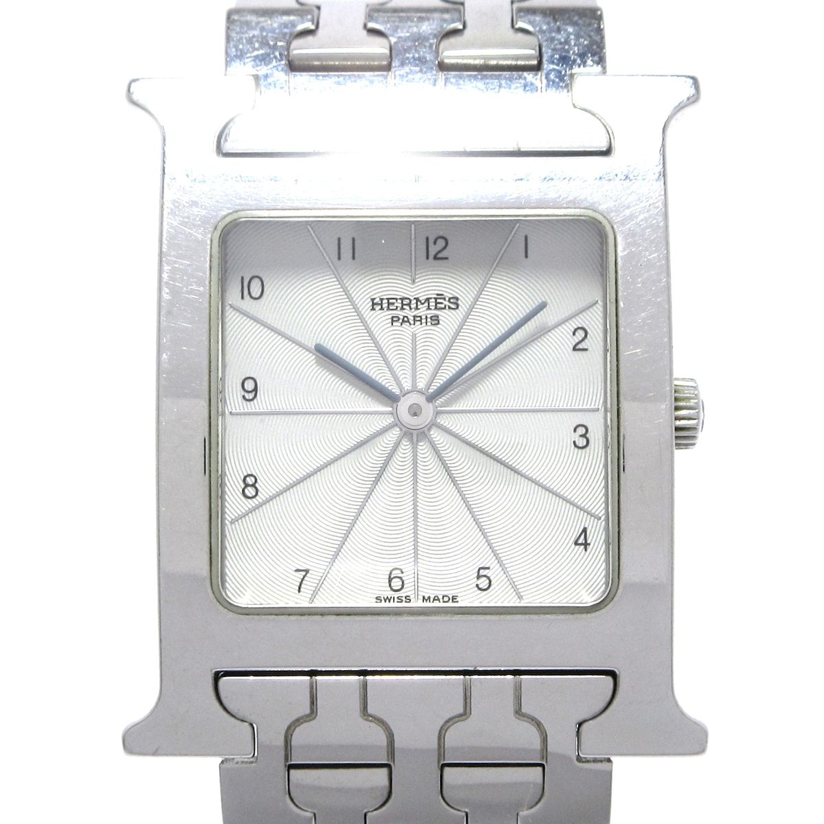 HERMES エルメス 腕時計 Hウォッチ HH1.510 メンズ シルバー