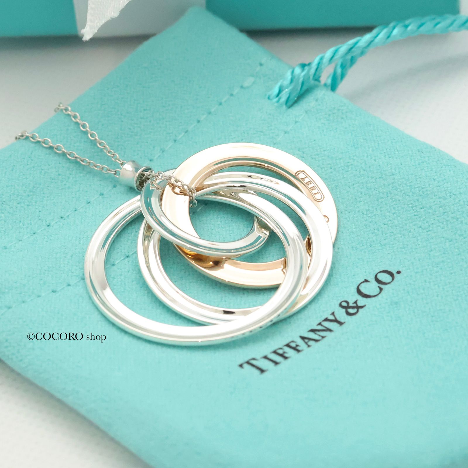 Tiffany インターロッキング　ナロー　リング　925 ルベド　ネックレス Tiffany & Co. - ティファニー ネックレス インターロッキング