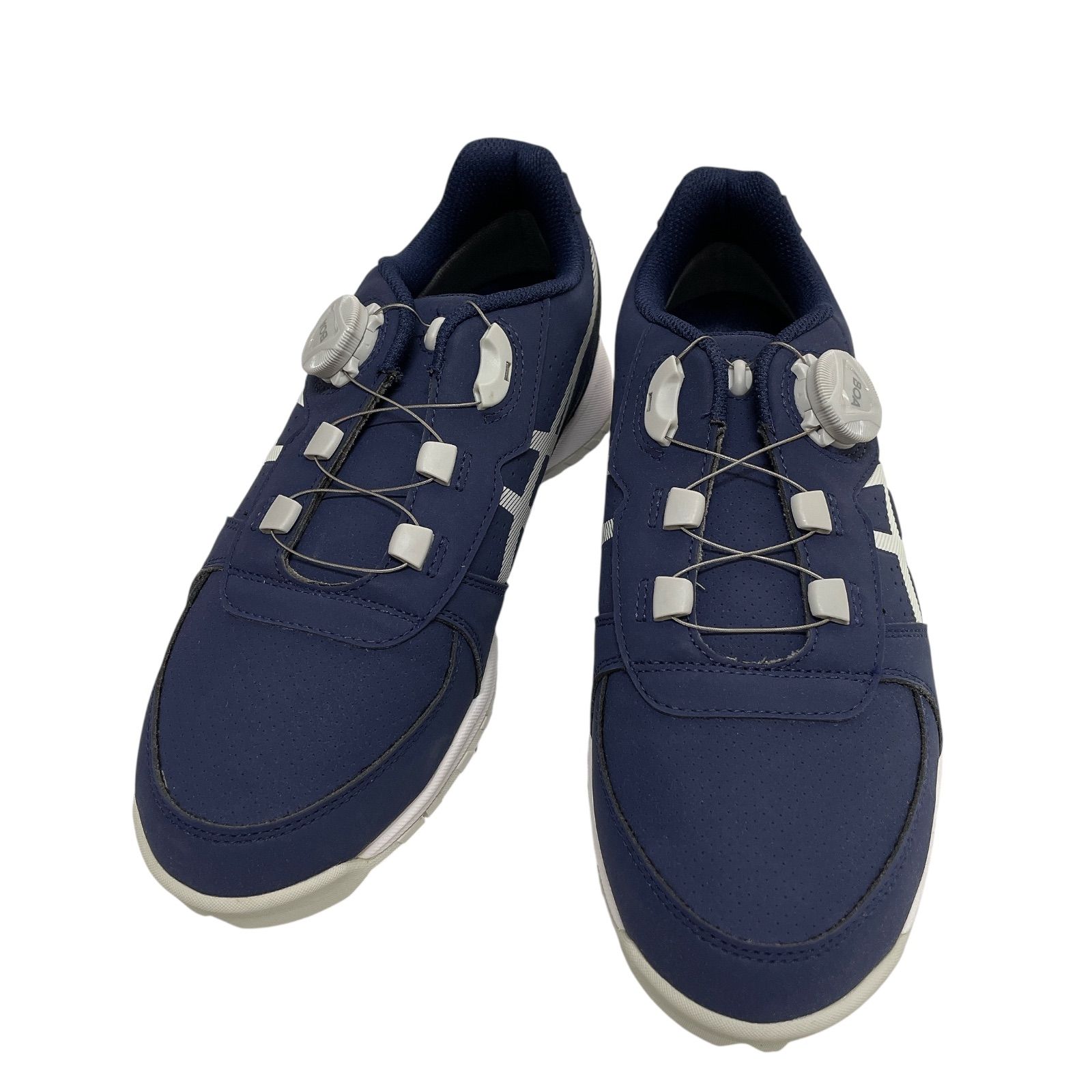 WJ18 asics アシックス ゴルフシューズ ゲルプレショットボア スパイクシューズ ネイビー 25cm メンズ スポーツ