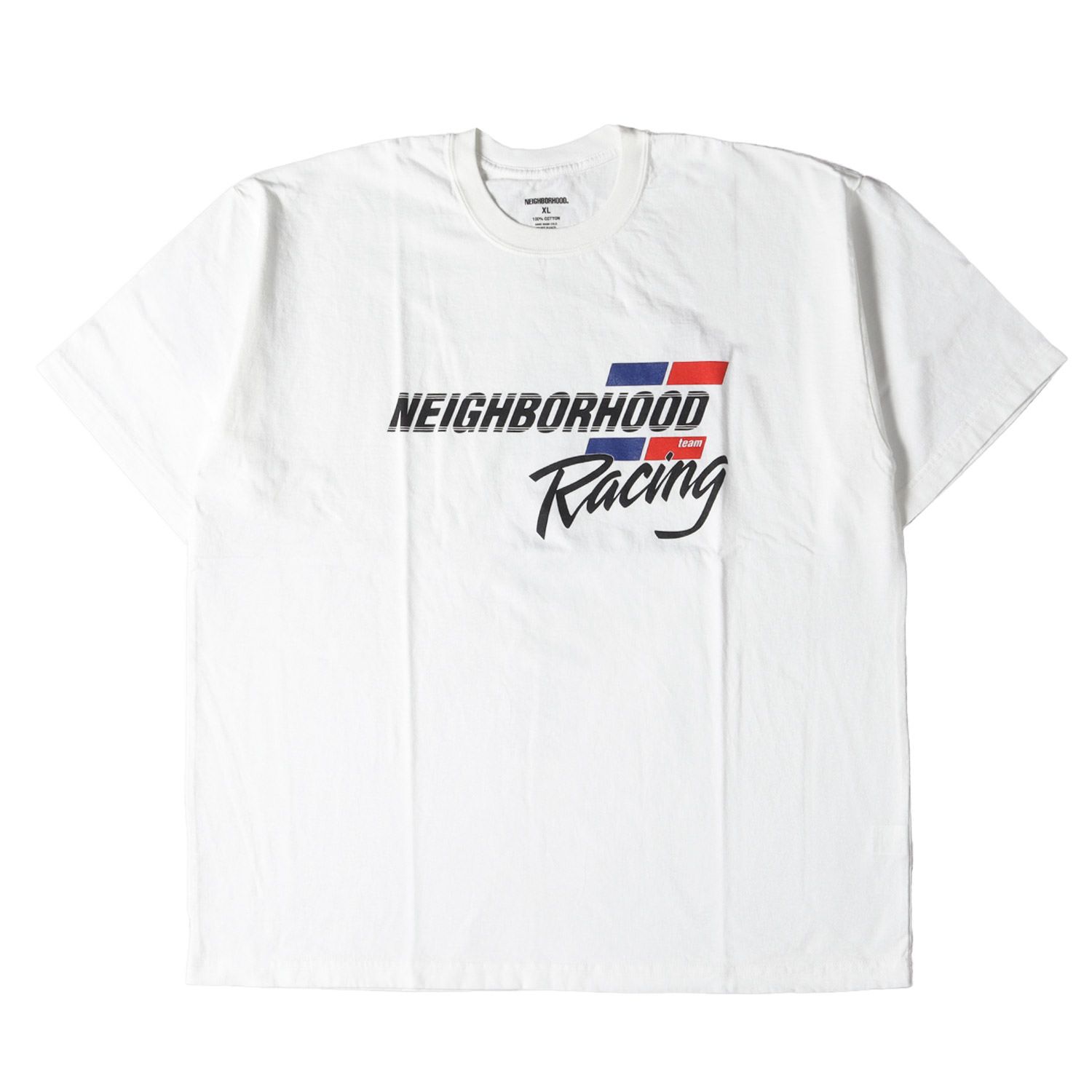 新品 NEIGHBORHOOD ネイバーフッド Tシャツ サイズ:XL 23SS ブランドロゴ クルーネック 半袖 Tシャツ NH . TEE SS-12 ホワイト 白 トップス カットソー