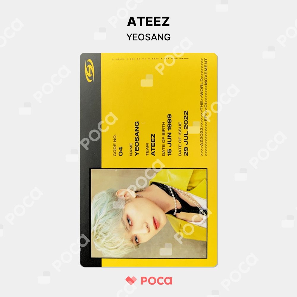 ateez ヨサン　movement ラキドロ　トレカ ateezヨサン ラキドロスペシャルうさぎ特典トレカ！ K-POP・アジア