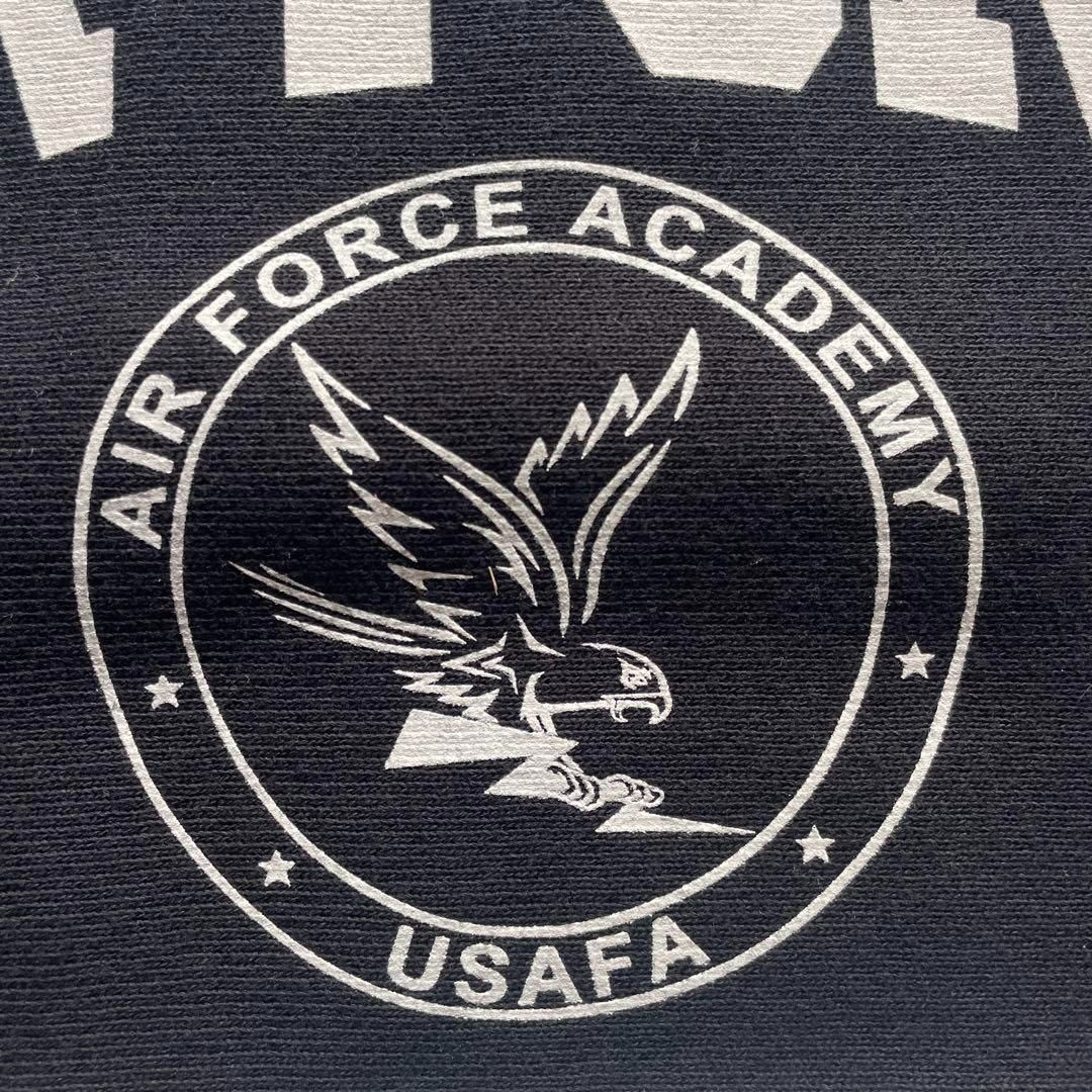 新品 25年秋冬 青単色タグ チャンピオン リバースウィーブ USAFA 黒