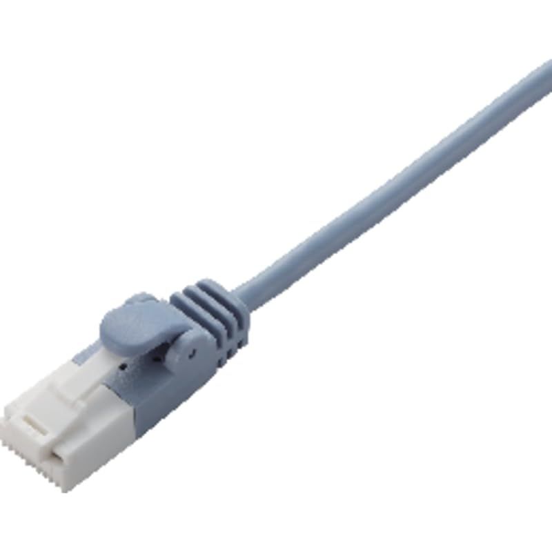 エレコム LANケーブル CAT6 10m ツメが折れない 爪折れ防止コネクタ スリム ブルー LD-GPST/BU100 0
