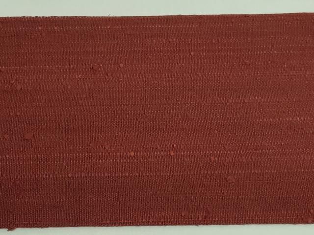 平和屋本店□極上 浦野理一 経節紬 九寸名古屋帯 錆色地 逸品