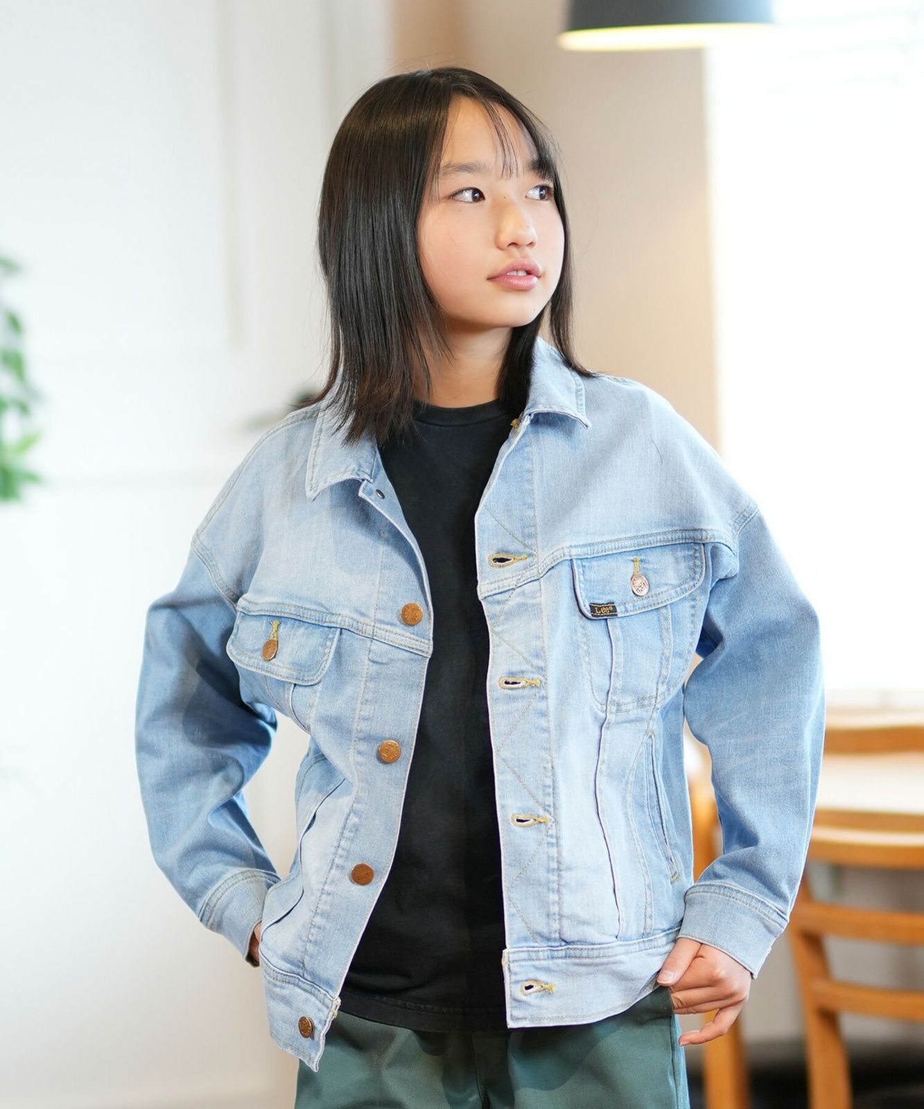 ムラスポ公式】新品 Lee リー キッズ アウター デニムジャケット