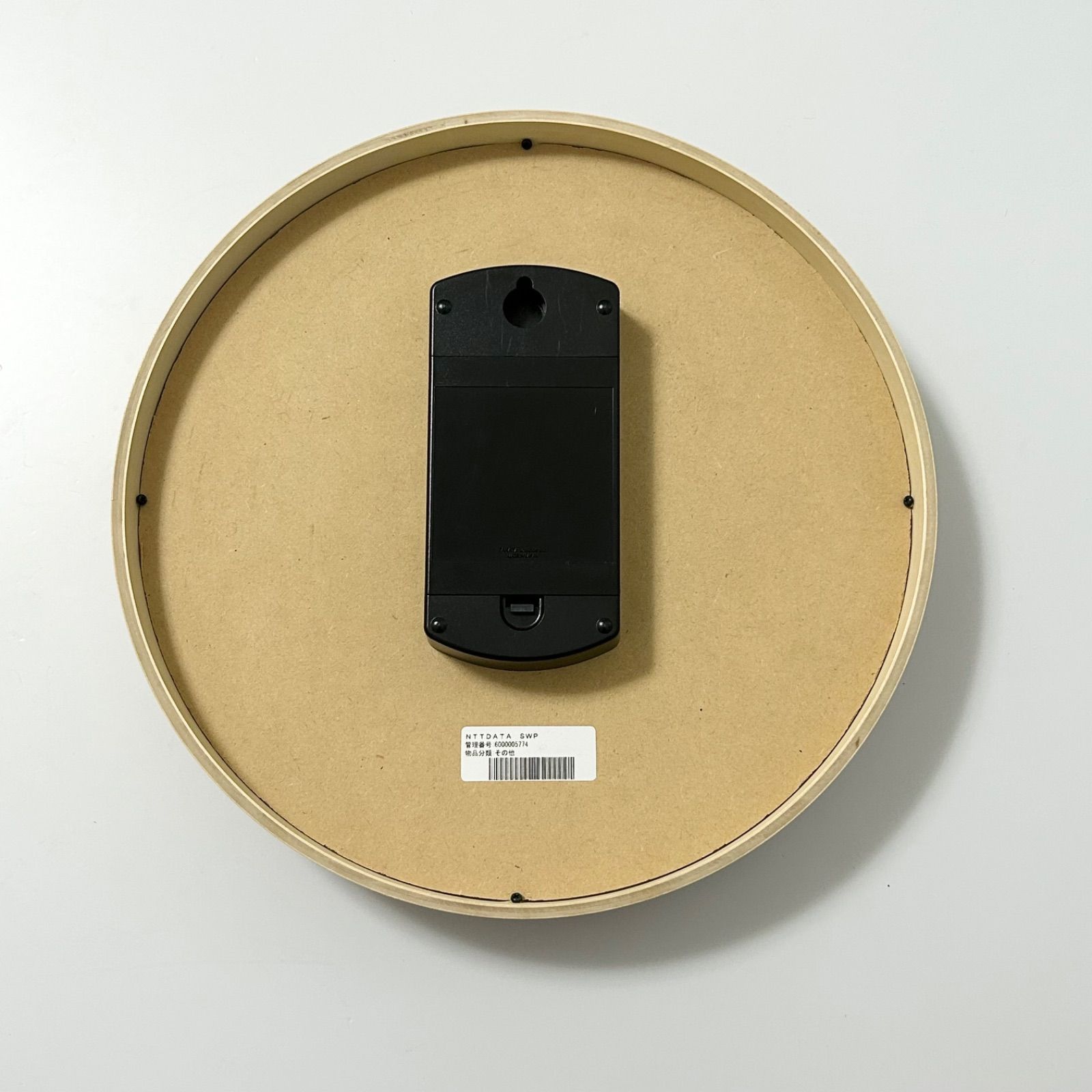 タカタレムノス 電波時計 木枠デザイン時計 白 ホワイト 101451-1