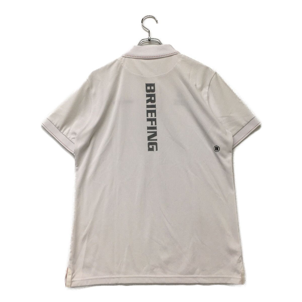 中古 メンズ ブリーフィング BRIEFING 半袖ポロシャツ L 白
