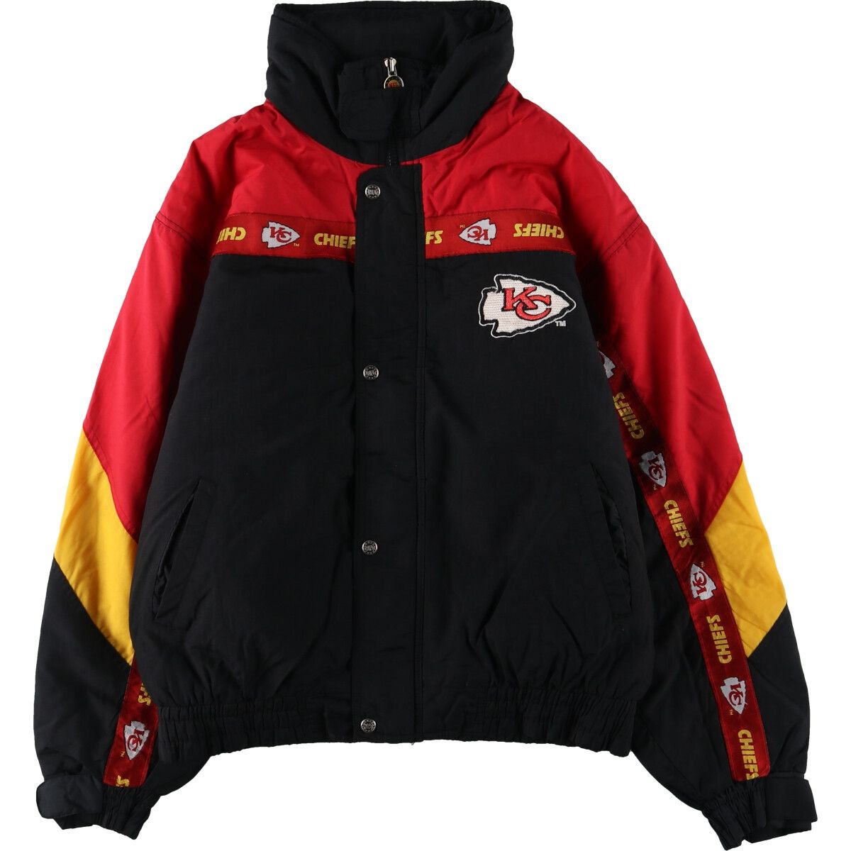 90's kansas city chiefs オファー デニムジャケット 古着屋