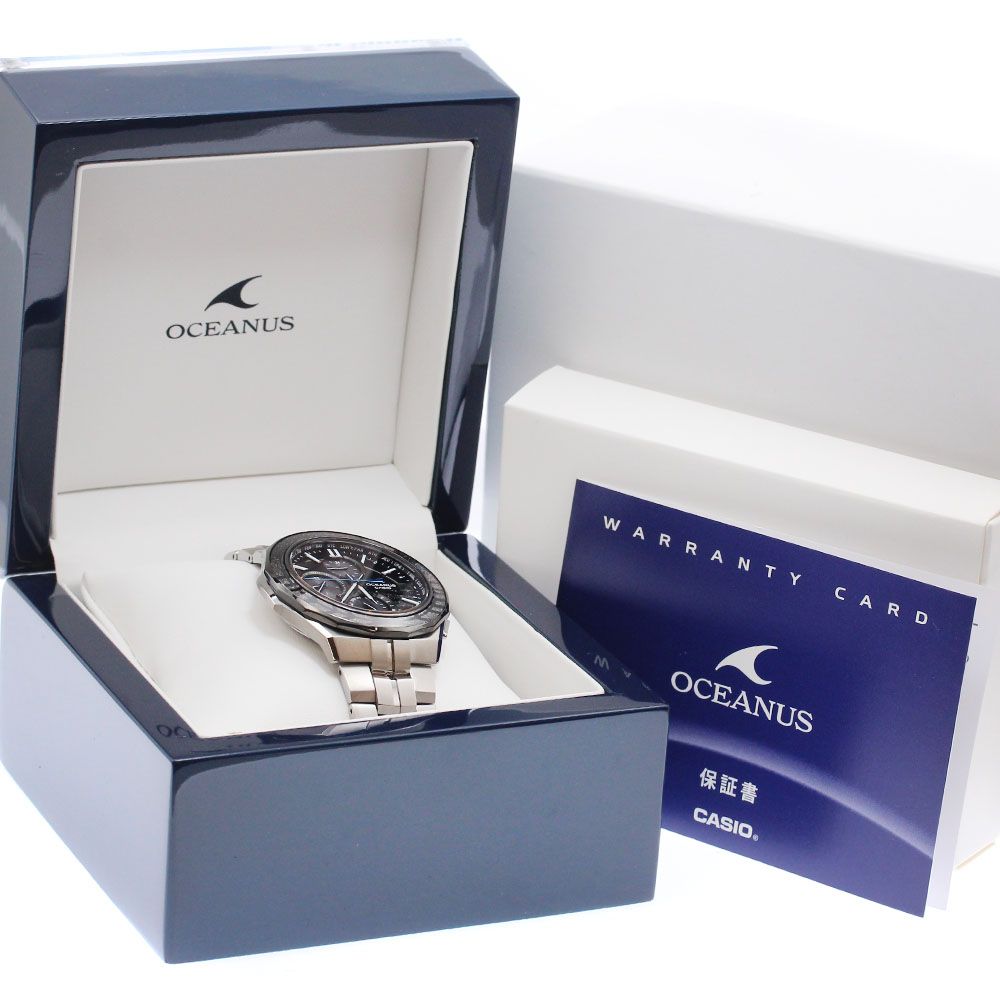 カシオ CASIO OCW S 5000 ME 1 AJF オシアナス マンタ 蒔絵 1500本 ソーラー電波 メンズ 箱 保証書付き_910326