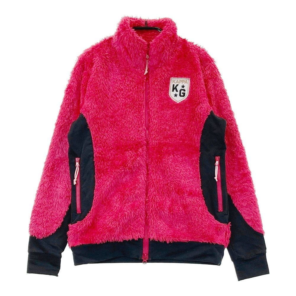 サイズ：M KAPPA GOLF カッパゴルフ フリース ジップジャケット ピンク 
