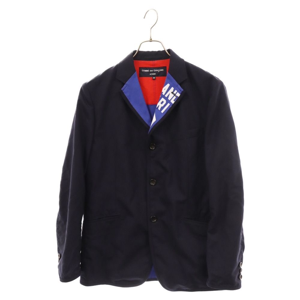 コムデギャルソンオム　テーラードジャケット パッカリングジャケット ネイビー コムデギャルソンオム テーラードジャケット パッカリングジャケット