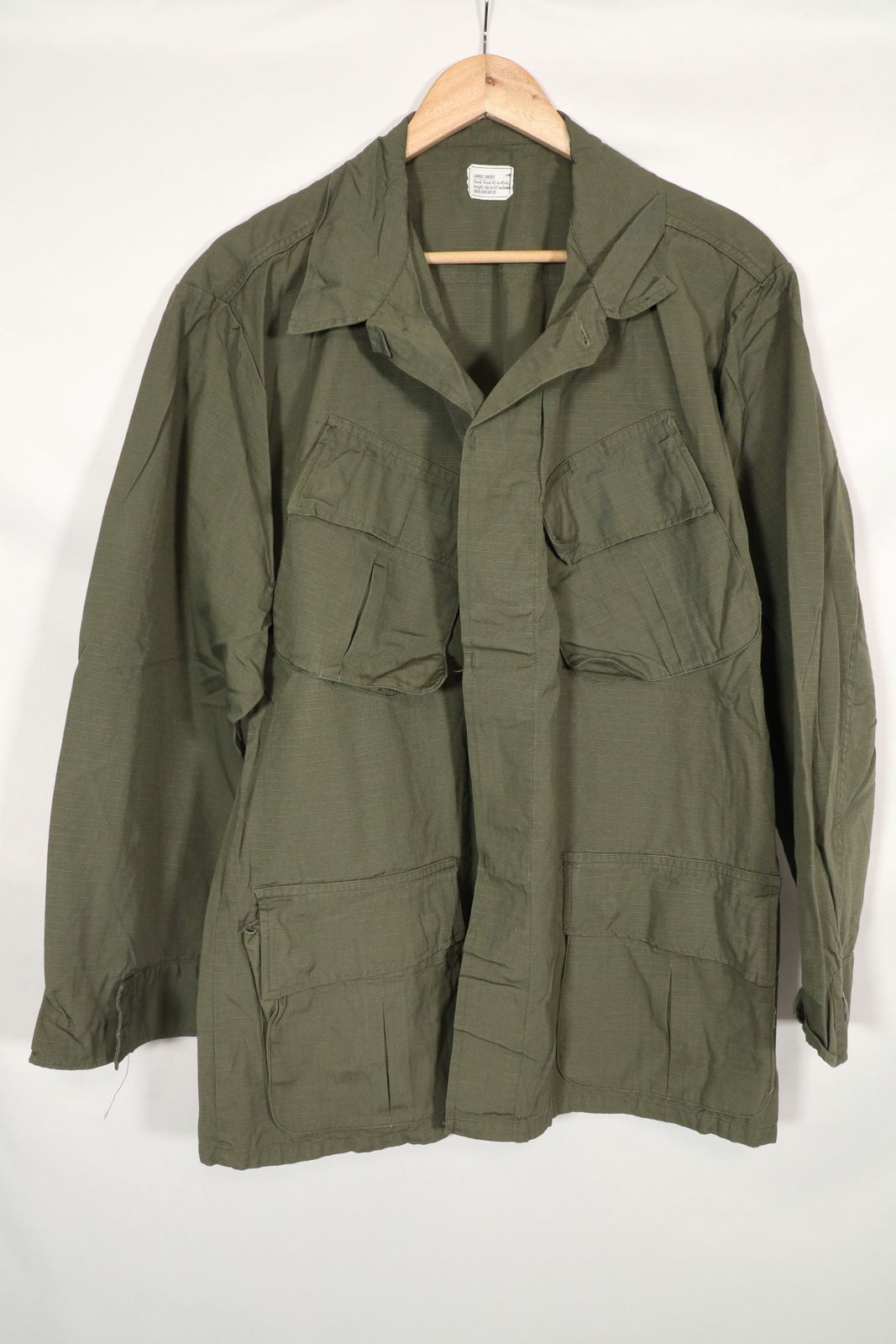ジャングルファティーグジャケット　4th M-S 新品未使用　デッドストック MILITARY 実物 新品 デッドストック 米軍 1968年 ジャングル