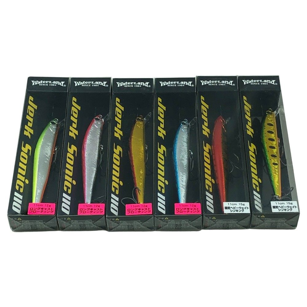 ΣΣWATERLAND ウォーターランド ルアー ジャークソニック110 6個まとめ