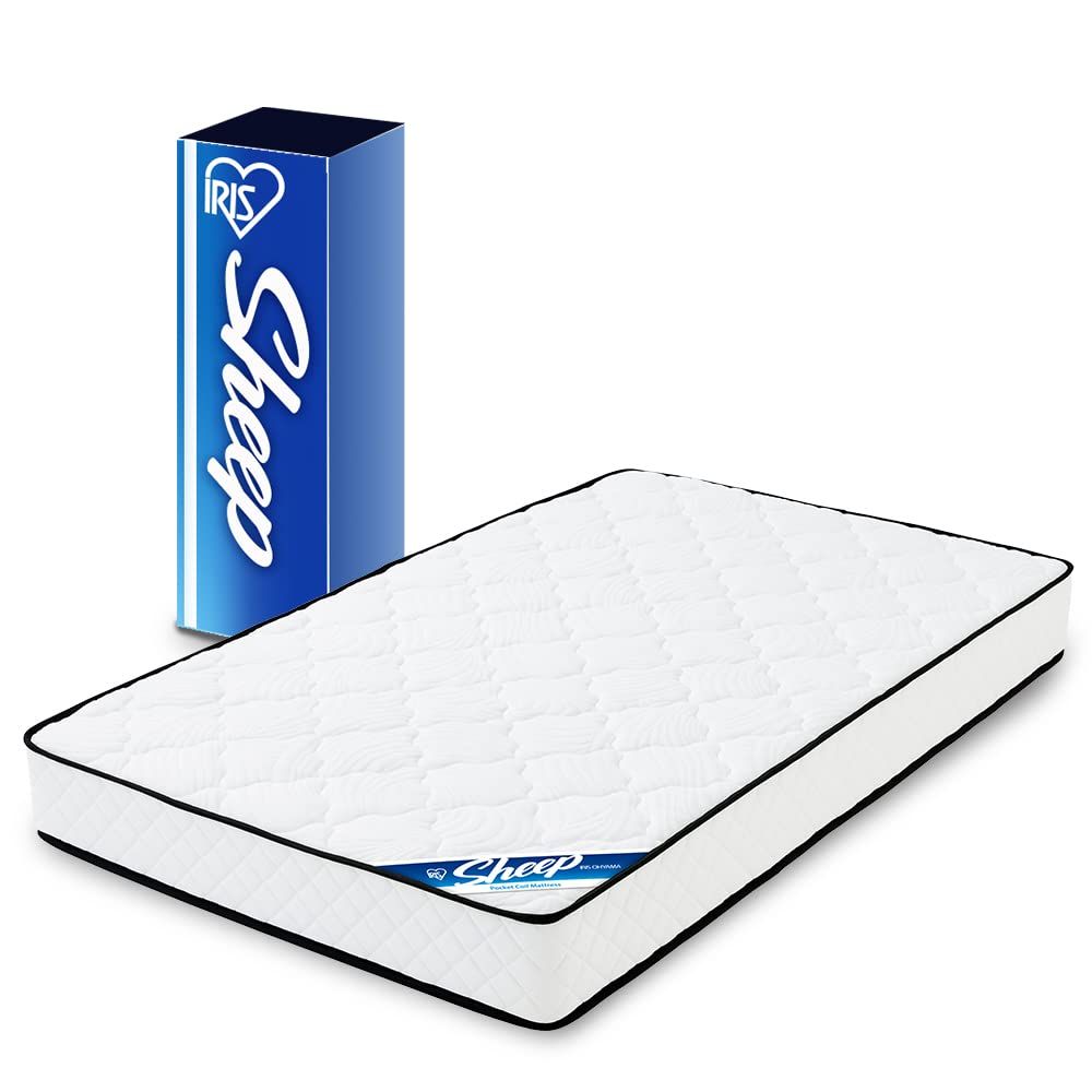 アイリスオーヤマ 眠りを変える ポケットコイルマットレス 極厚20cm ウレタン入り セミダブル ホワイト PMTS20N-SD IRIS OHYAMA