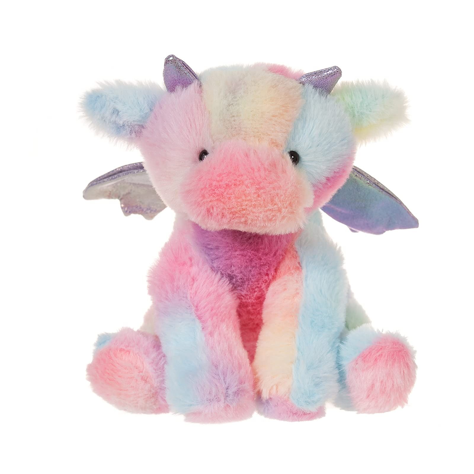 Apricot Lamb カラフル ドラゴン ぬいぐるみ ふわふわ 可愛いドラゴン 座高20cm 