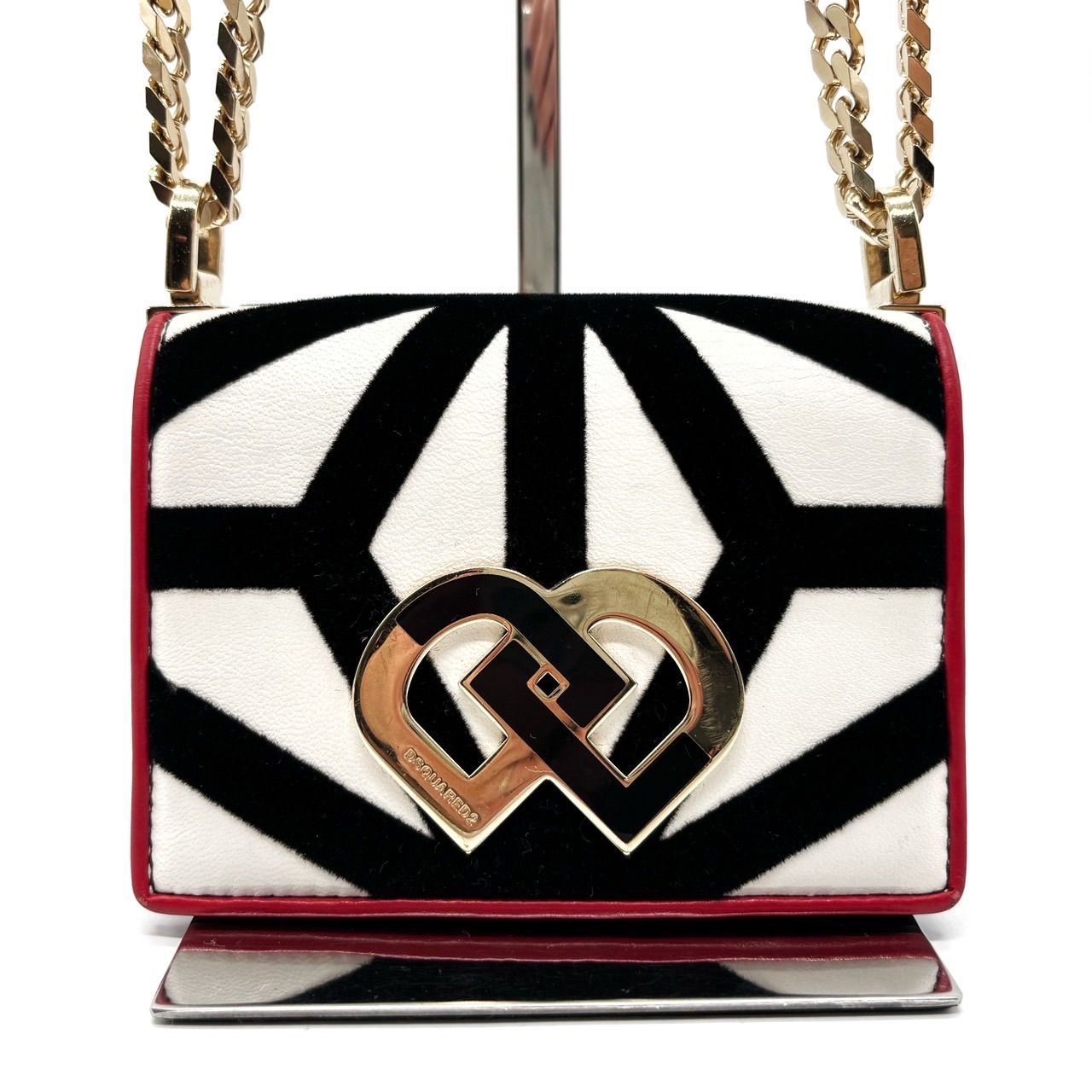 美品】 DSQUARED2 ディースクエアード ショルダーバッグ トートバッグ 
