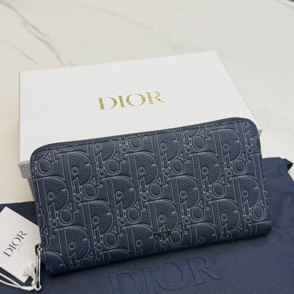Dior ディオール オブリーク 重力 ファスナー 長財布