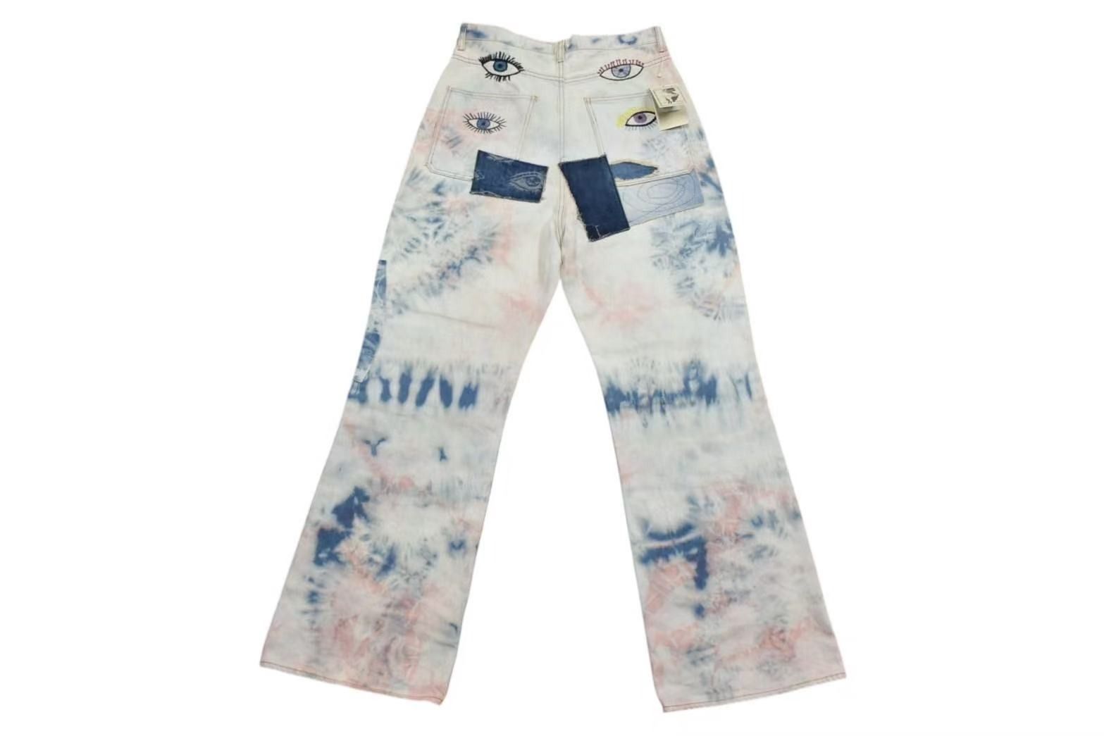 新品未使用 KAPITAL キャピタル 14ozデニム タイダイバギーフレア