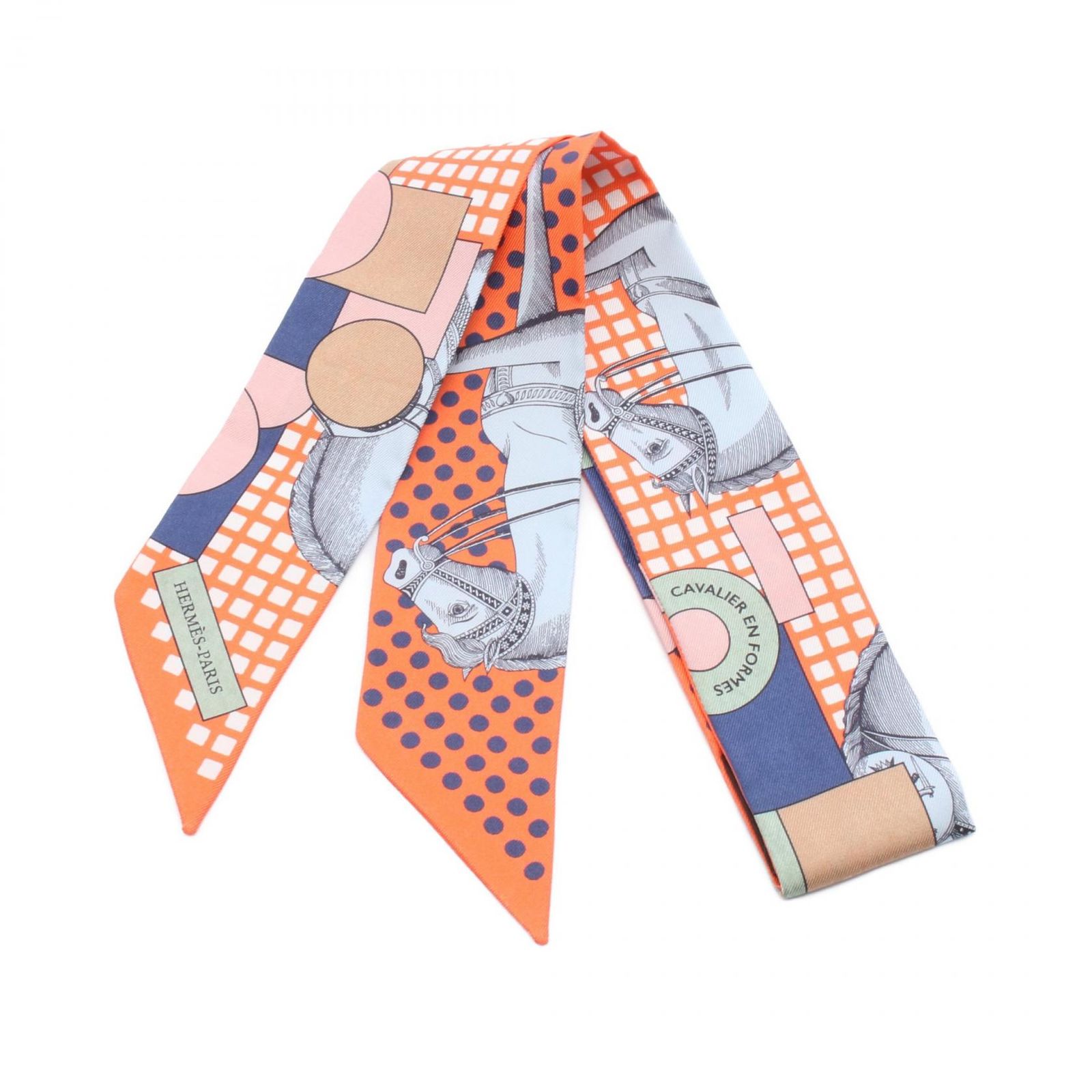 HERMES エルメス ツイリー Cavalier en Formes スカーフ