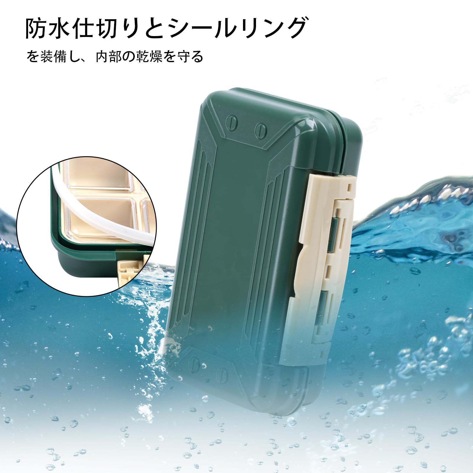 Amazon.co.jp: タックルボックス 防水 釣り道具 釣りの餌箱 釣り