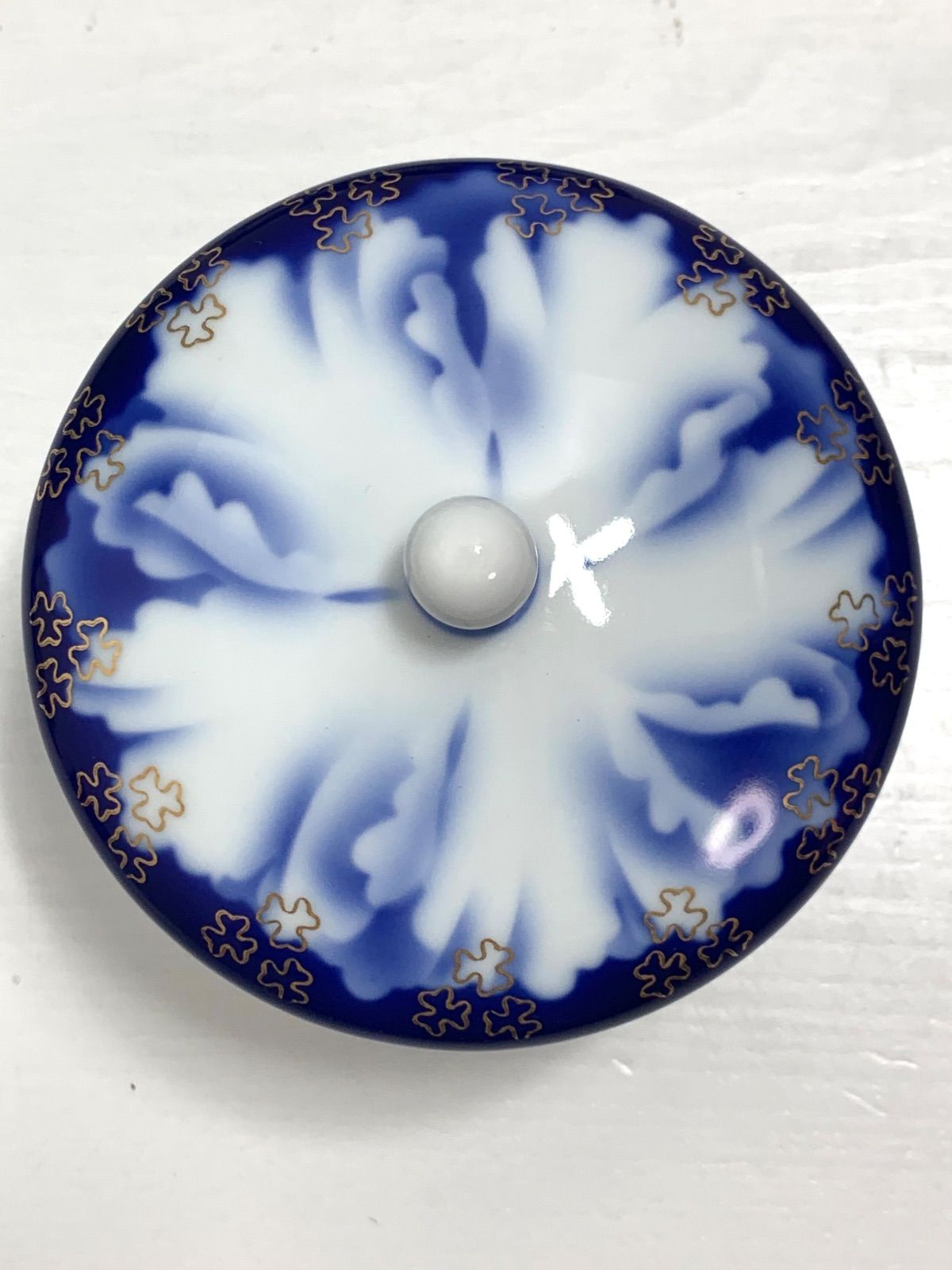 深川製磁 ☆宮内庁御用達／深川製磁／金ミル牡丹／茶碗揃え／5個